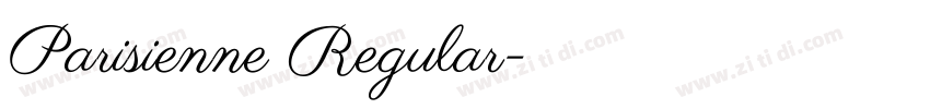 Parisienne Regular字体转换